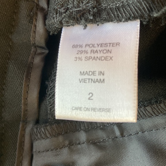 EUC New York & Company Stretch Slacks, size 2, black - Picture 7 of 7